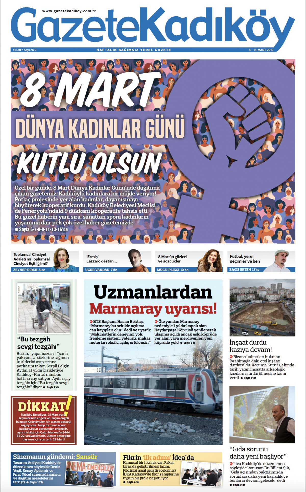 Gazete Kadıköy - 979. sayı- 08. 03.2019